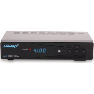 Ankaro DVB-S HDTV ontvanger ANKARO DSR 4100plus met PVR (DVB-S2), TV-ontvanger, Zwart