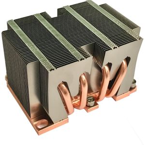 Intertech B-8 2U passief Intel Socket LGA 3647 (64 mm), Processorkoeler, Zilver