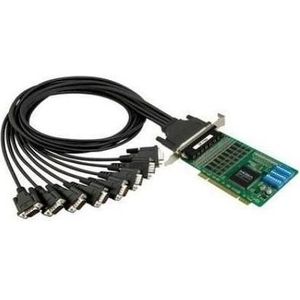 Moxa CP-118U - 8-poorts RS-232422485 universele PCI seriële kaart, bedrijfstemperatuur van 0 tot 55C, Controlekaart