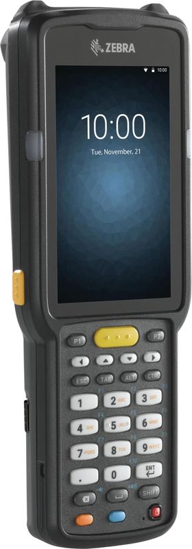 Zebra MC3300x Handheld Mobiele Computer 10,2 cm (4 inch) 800 x 480 pixel Touchscreen 375 g Zwart (2D-streepjescodes), Barcode scanner, Zwart