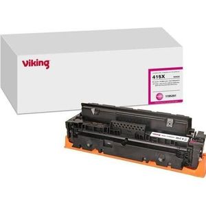 Viking - Compatibel Tonercartridge - Magenta - Voor HP 415X W2033X