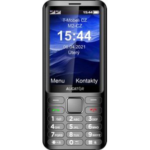 Aligator D950 (3,5&quot;) Zwarte Seniorentelefoon (3.50"", 2 Mpx), Sleutel mobiele telefoon, Zwart