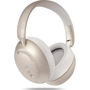 Mixx StreamQ D3 Over Ear ANC Wireless Kopfhörer (Actieve ruisonderdrukking, 40 h, Draadloze), Koptelefoon, Beige