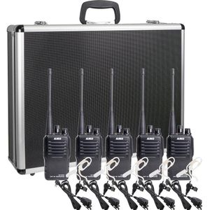 Alinco - Team-Set DJ-VX-46 - PMR-Handfunkgerät - Zwart - 5er Set