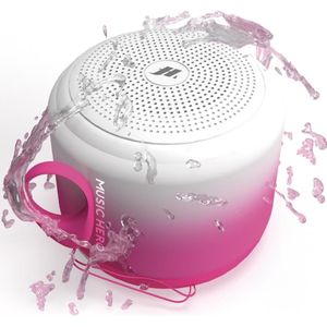 SBS - Dome 2.0 - Waterdichte Bluetooth Luidspreker - Wit - Roze