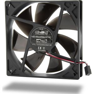 Noiseblocker - BlackSilentPro-serie PL1 - PC Ventilator - 120 mm - Zwart