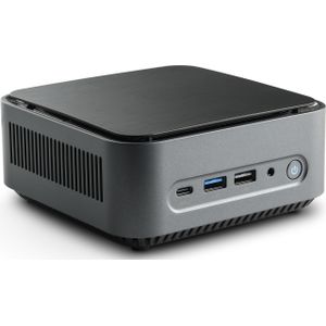 CSL Narrow Box (500 GB, 16 GB, Intel N200, Intel UHD Graphics), PC, Zwart