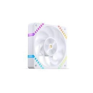 Jonsbo HF2-120 Lüfter, Reverse Blade, PWM, ARGB - 120mm, weiss (120 mm, 1 x), PC ventilator, Wit