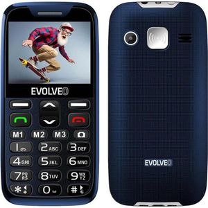 Evolveo EasyPhone XR, mobilní telefon pro seniory s nabíjecím stojánkem, modrá (2.30", 0.30 Mpx), Sleutel mobiele telefoon, Blauw