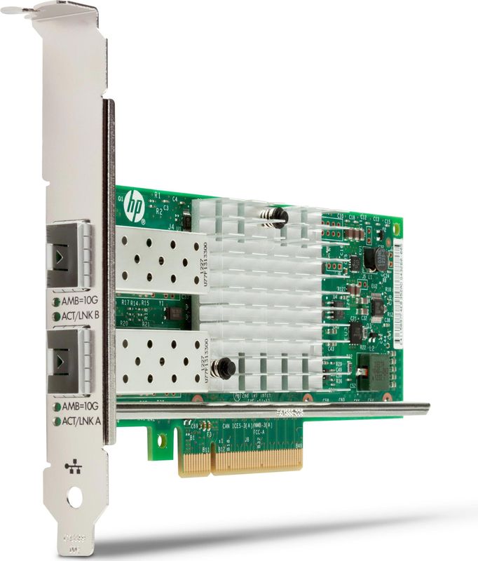 HP - Intel X550-T2 - Netwerkadapter - Groen - PCIe 3.0 x4 - 10Gb Ethernet x 2