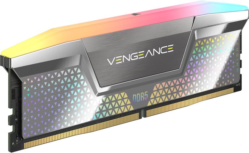 CORSAIR - Vengeance RGB - DDR5 CUDIMM - Zilver - 48GB (2x24GB) 8400MHz CL40-52-52-135 1.4V Intel XMP