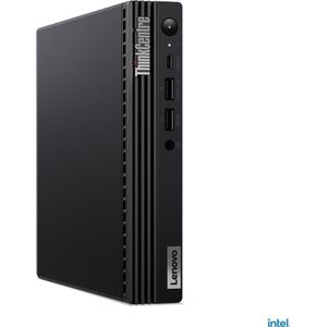 Lenovo ThinkCentre M70q Gen 4 (Intel Core i3-13100T, 8 GB, 128 GB, SSD, Niet beschikbaar), PC, Zwart