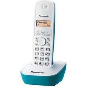 Panasonic KX-TG1611FXC draadloze telefoon, Telefoon, Wit, Blauw