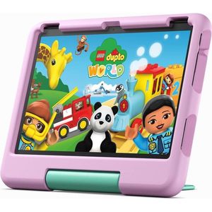 Amazon Fire HD 10 Kids Tablet, 32 GB, Roze, voor kinderen vanaf de peuterleeftijd (Alleen WLAN, 10.10"", 3 GB, Rood), Tablet, Roze