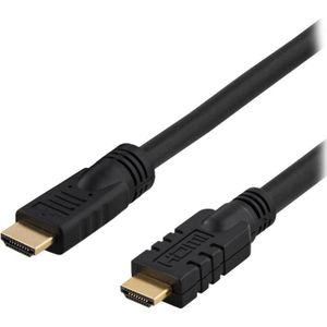 Deltaco HDMI-1250 HDMI kabel HDMI type A (standaard) (25 m, HDMI), Videokabel