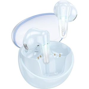 Hoco Wireless headphones wireless earphones bluetooth TWS EW202 blue (6 h, Draadloze), Koptelefoon, Blauw