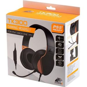Panthek PlayStation 5 Gaming Headset (Bedraad), Gaming headset, Oranje, Zwart