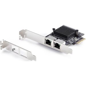 StarTech .com PR25GR-NETWORK-CARD, Interne, Avec fil, PCI Express, Ethernet, 5000 Mbit/s, Noir (Mini PCI Express), Netwerkkaarten, Zwart