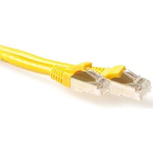 ACT Gele 20 meter LSZH SFTP CAT6A patchkabel snagless met RJ45 connectoren (S/STP, S/FTP, CAT6a, 20 m), Netwerkkabel