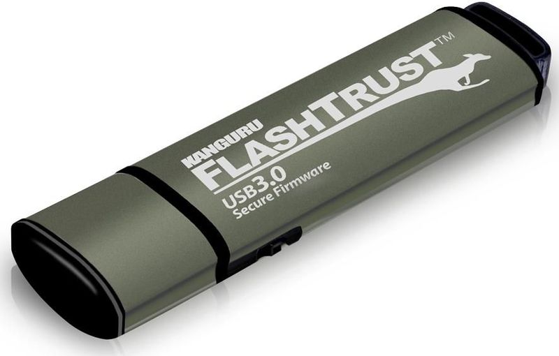 Kanguru - FlashTrust - USB-Stick - Zwart - 256 GB - Secure Firmware