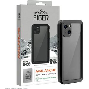 Eiger Outdoor Cover Avalanche Koffer zwart (iPhone 14 Plus), Smartphonehoes, Zwart