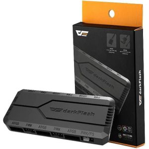 Darkflash Tech RC2 RGB PWM regelaar voor computer, Muismat, Grijs