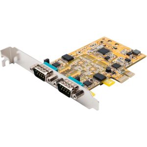 Exsys 2S Seriële RS-232/422/485 PCIe Kaart Overspanningsbeveiliging & Optische Isolatie (FTDI Chipset), Controlekaart