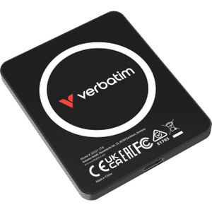 Verbatim SSD 2TB SnapBack Ultra Slim SSD 2TB black (2 TB), Externe SSD, Zwart