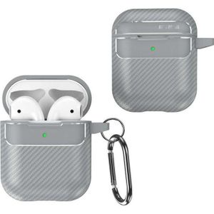OEM Carbon hoesje voor Airpods 3 grijs (Koptelefoon tas), Hoofdtelefoon Tassen + Beschermende Covers, Grijs
