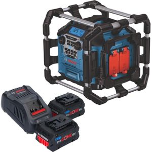 Bosch Professional Bosch GPB 18V-5 C Professional Akku Radio 18 V Bluetooth + 2x ProCORE Akku 5,5 Ah + Ladegerät (FM, Bluetooth), Radio