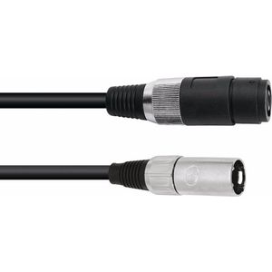 Omnitronic - Adapterkabel - Zwart - 1m - XLR(F)/XLR(M)