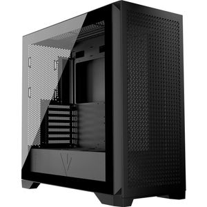 Modecom Computerkast VOLCANO EXPANSE T MIDI Zwart (Mini-ITX, mATX), PC-behuizing, Zwart