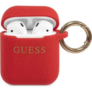Guess Glitter (Koptelefoon tas), Hoofdtelefoon Tassen + Beschermende Covers, Rood