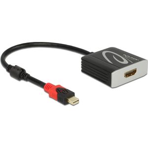 Delock Mini DisplayPort naar (HDMI, 20 cm), Data + Video Adapter, Zwart