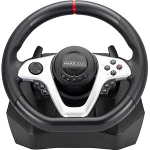 Maxx Tech PR 279 Racestuur-set (PC, Switch, PS4), Controller, Zwart
