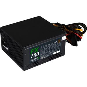 Evolveo FX 750/750W/ATX/80PLUS Brons/Bulk (750 W), PC-voedingseenheid, Groen