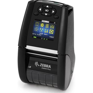 Zebra ZQ610 PLus, 19 mm kern, RS232, BT (BLE), 8 dots/mm (203 dpi) (203 dpi), Labelprinter, Zwart