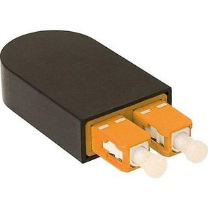 BlueLAN BlueOptics Loopback-adapter SC Duplex Multimode OM2, Zendontvangers, Oranje, Zwart