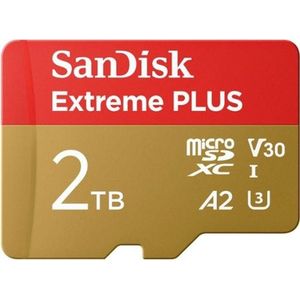 SANDISK Extreme PLUS microSDXC /s UHS-I (2000 GB, microSDXC, UHS-I), Geheugenkaart