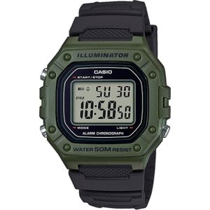 Casio, Horloge, W-218H-3AVEF, Groen, (Sporthorloge, 43 mm)