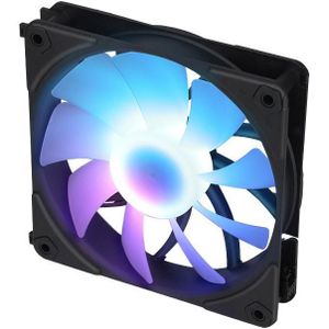Blackstar Luna UF120 ARGB PWM Fan, black, 120 mm, 1 piece (120 mm, 1 x), PC ventilator, Zwart
