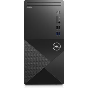 Dell Vostro 3020 MT/TPM/i3-13100/8GB/256GB SSD/Intel UHD 730/WLAN/Kb/Muis/W11 Pro/3Y NBD (Intel Core i3-13100, 8 GB, 256 GB, SSD, UHD Graphics 730), PC, Zwart