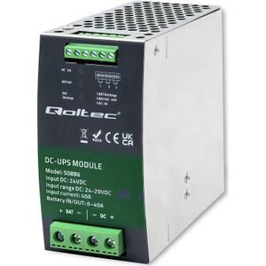 Qoltec MODUŁ UPS DC NA SZYNĘ DIN 40A 24V (Standby UPS), UPS