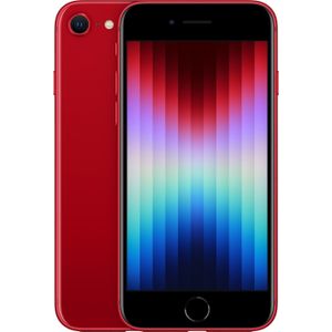 Apple iPhone SE (3e generatie) (128 GB, (PRODUCT)ROOD, 4.70"", SIM + eSIM, 12 Mpx, 5G), Smartphone, Rood