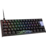 Ducky One 2 Pro Mini Gaming Keyboard, RGB LED - Kailh Rood (NL, Bedraad), Toetsenbord, Zwart