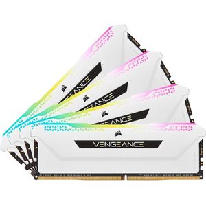 Corsair - Vengeance RGB Pro SL - RAM Geheugen - Wit - 64 GB (4 x 16 GB) - DDR4 3200