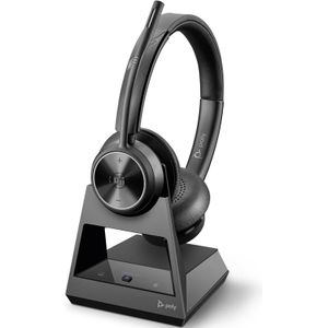 Poly Vervangingstoestel Savi 73XX (Draadloze, USB-A), Kantoorheadset, Zwart