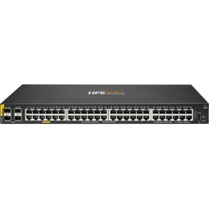 Aruba HPE 6000 48G Klasse4 PoE 4SFP 740W schakelaar (48 ports), Netwerkschakelaar, Zwart