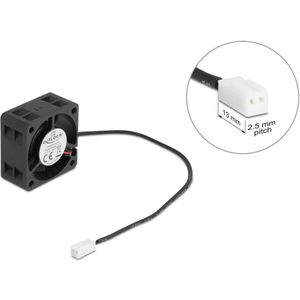 Delock Axiallüfter 5 V DC, 40 x 40 x 20 mm schwarz (40 mm, 1 x), PC ventilator, Zwart
