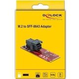 Delock - M2 - Adapter - Zwart - Max. datatransferrate 64 Gbps, PCIe V4.0, M.2 2260